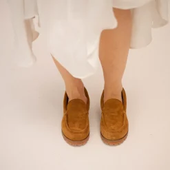 Mokasyny|Balagan Adam Półbuty, Karmelowy Welur