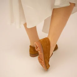 Mokasyny|Balagan Adam Półbuty, Karmelowy Welur