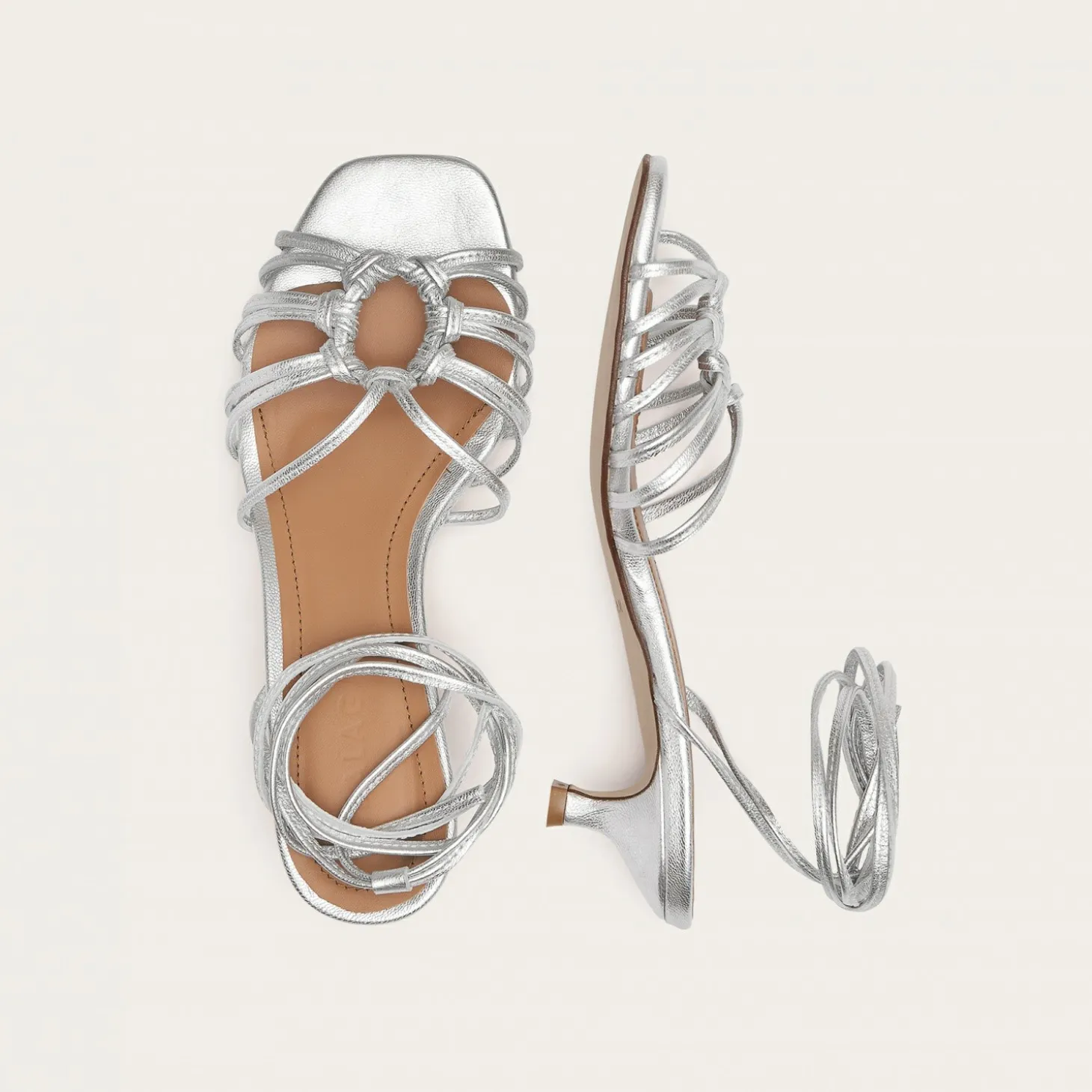 Sandaly|Balagan Amfi Kitten Sandaly, Srebrny