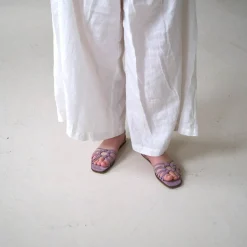 Sandaly|Balagan Amfi Sandaly, Lawendowy Zamsz