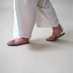 Sandaly|Balagan Amfi Sandaly, Lawendowy Zamsz