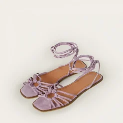 Sandaly|Balagan Amfi Sandaly, Lawendowy Zamsz