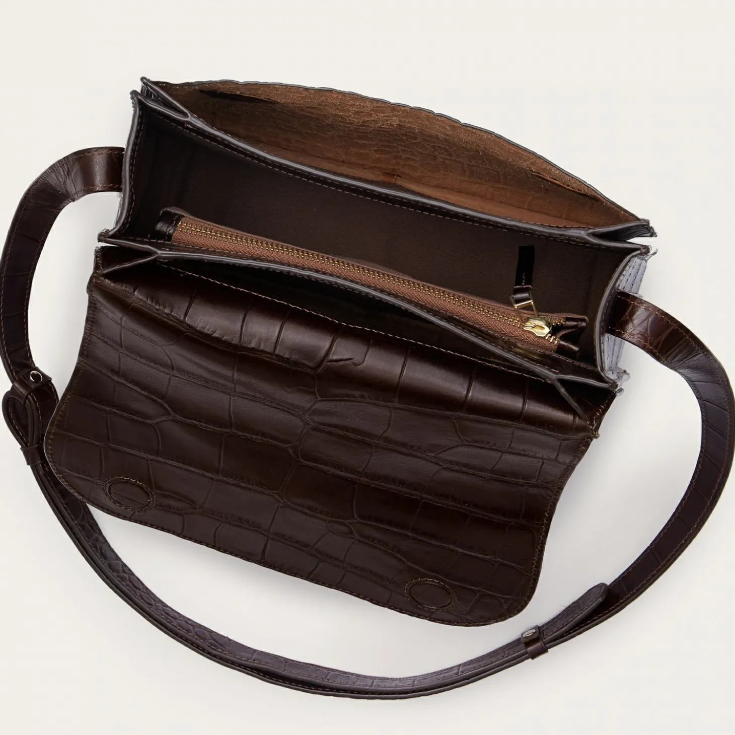 Listonoszki|Balagan Doar Torebka M, Brazowy Wzor Krokodyla