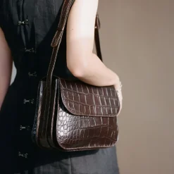 Listonoszki|Balagan Doar Torebka M, Brazowy Wzor Krokodyla