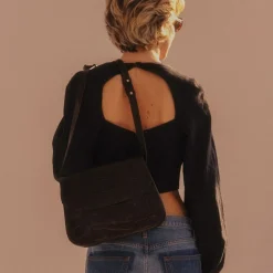 Listonoszki|Balagan Doar Torebka M, Czarny Wzor Krokodyla