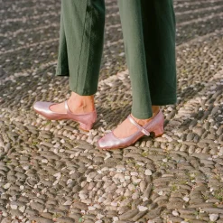 Czółenka|Balagan Dora Czółenka Na Niskim Obcasie, Metaliczny Rozowy