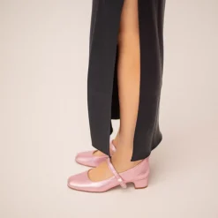 Czółenka|Balagan Dora Czółenka Na Niskim Obcasie, Metaliczny Rozowy