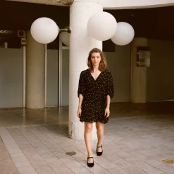 Czółenka|Balagan Dora Czółenka Na Wysokim Obcasie, Czarny Zamsz