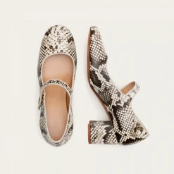 Czółenka|Balagan Dora Czółenka Na Wysokim Obcasie, Zlamana Biel Wzor Pytona