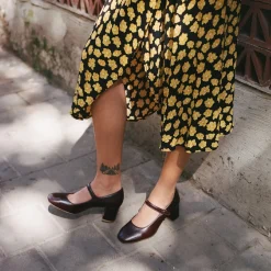 Czółenka|Balagan Dora Czółenka Na Wysokim Obcasie, Mahoniowy