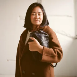 Minitorebki|Balagan Hug Bag Torebka L, Czarny Wzor Krokodyla