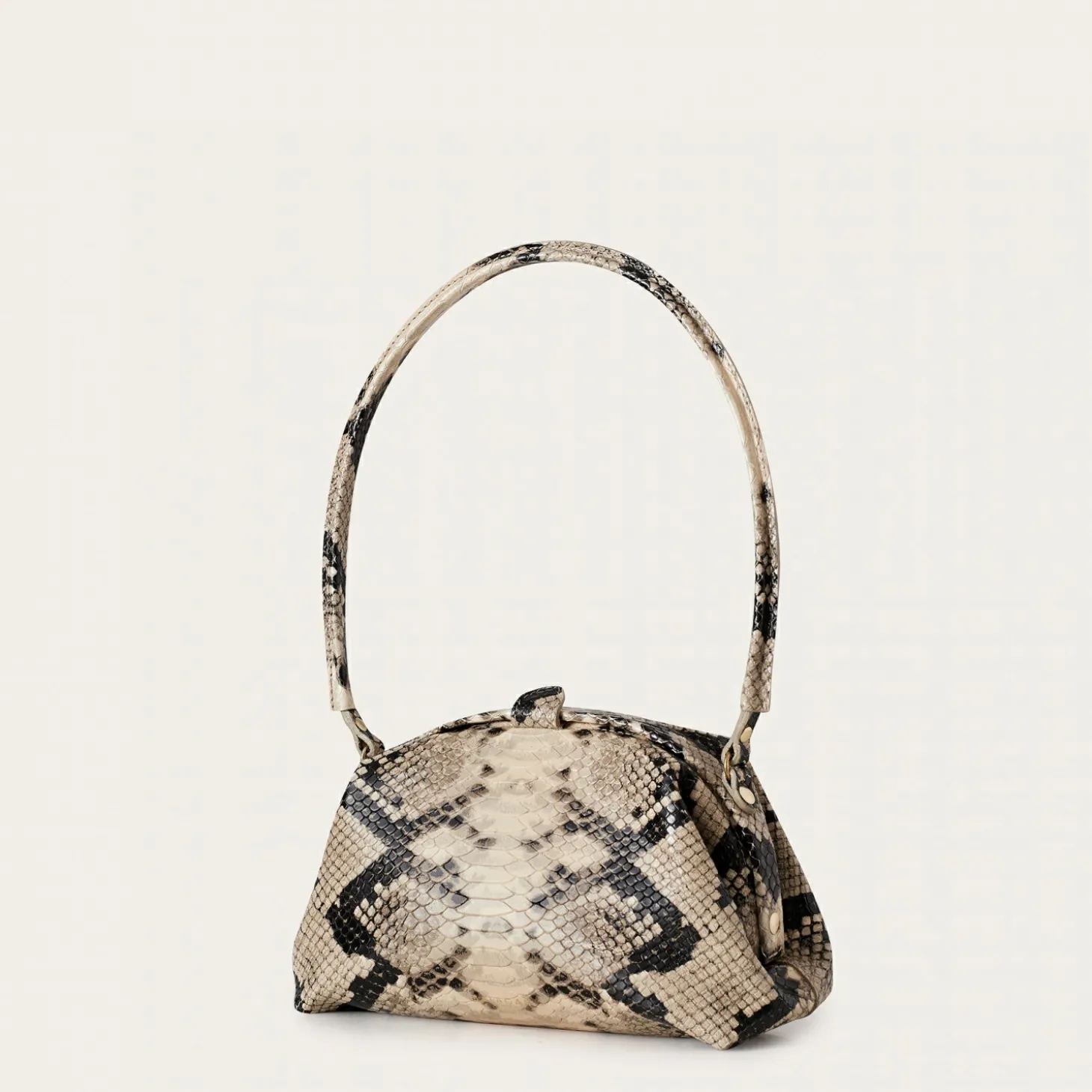 Minitorebki|Balagan Hug Bag Torebka L, Zlamana Biel Wzor Pytona