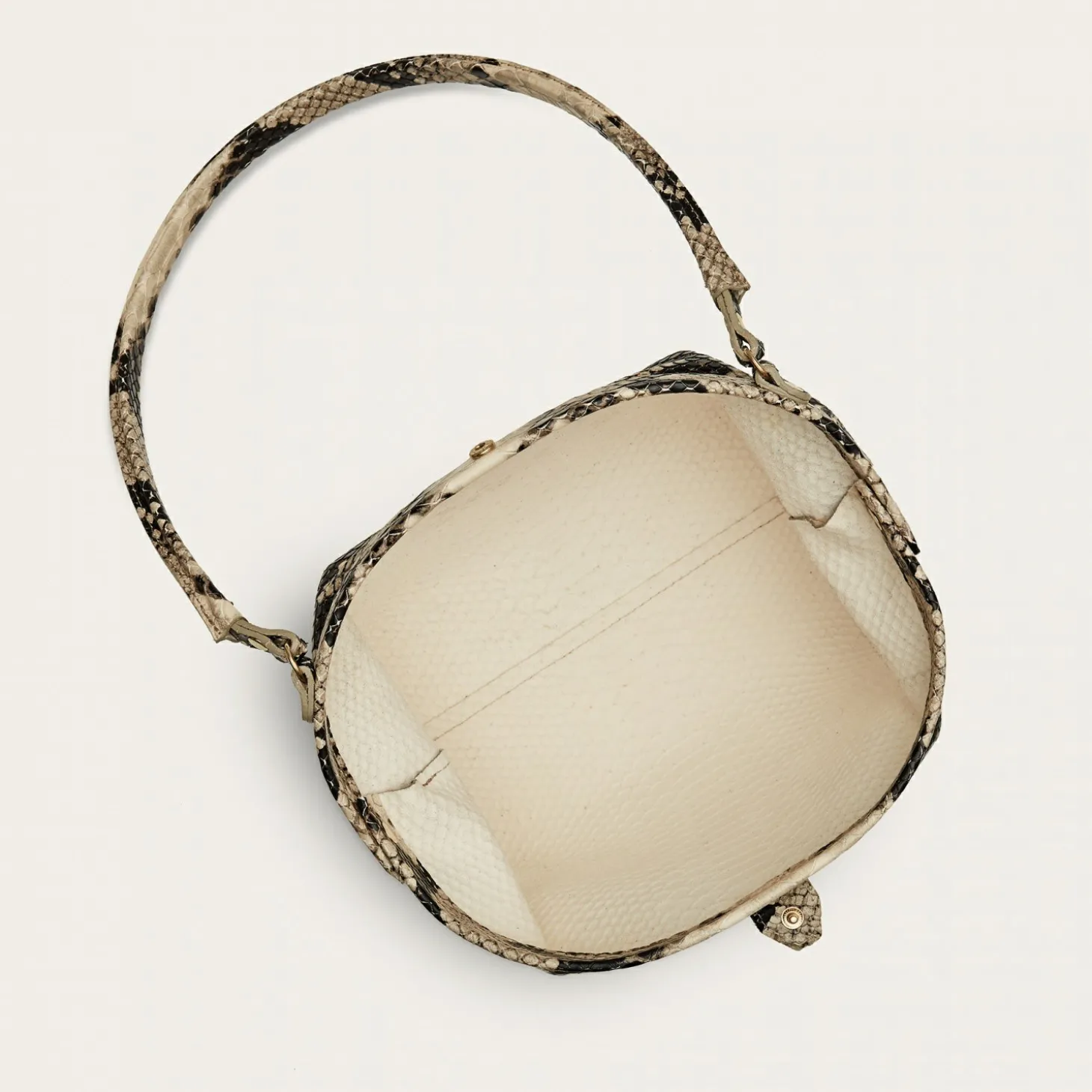 Minitorebki|Balagan Hug Bag Torebka L, Zlamana Biel Wzor Pytona