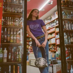 Minitorebki|Balagan Hug Bag Torebka L, Zlamana Biel Wzor Pytona