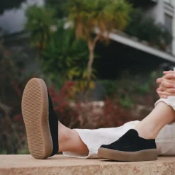 Mokasyny|Balagan Kulit Mokasyny, Czarny Welur