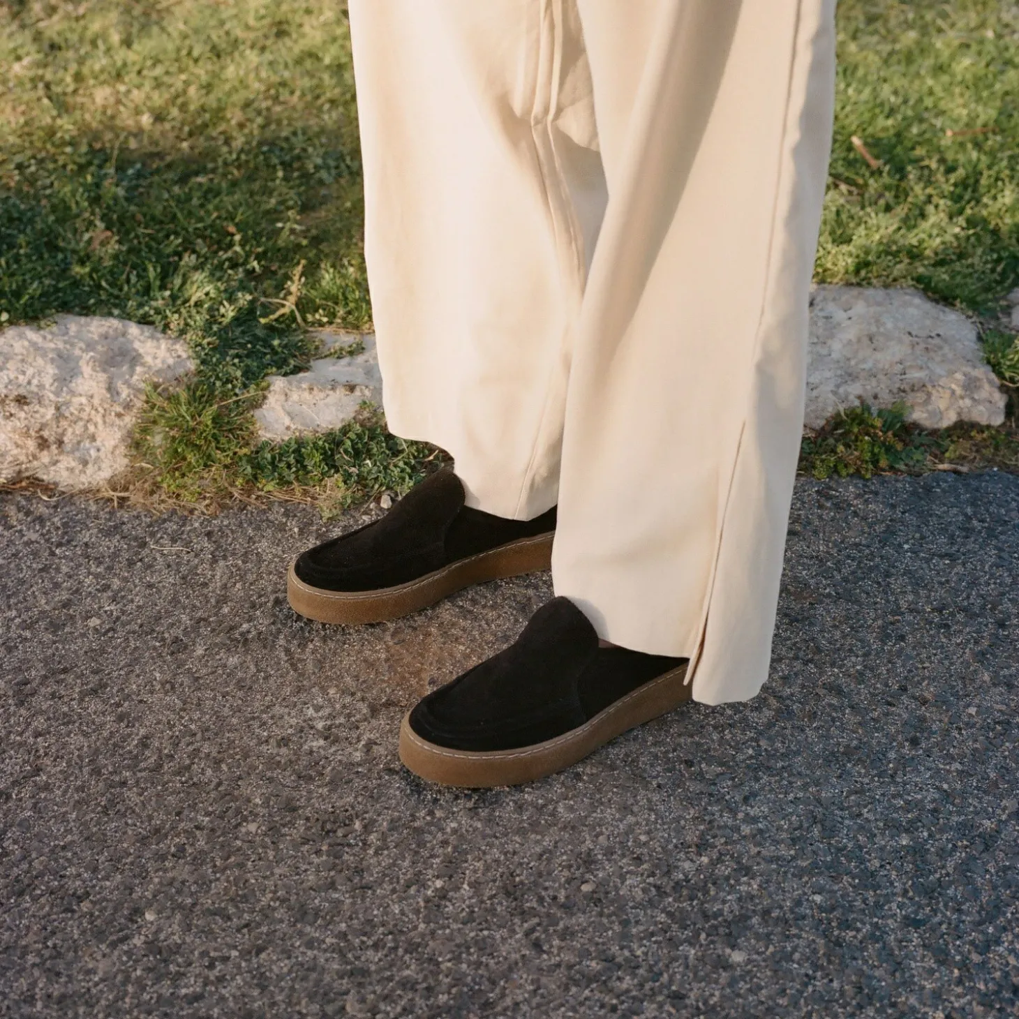 Mokasyny|Balagan Kulit Mokasyny, Czarny Welur