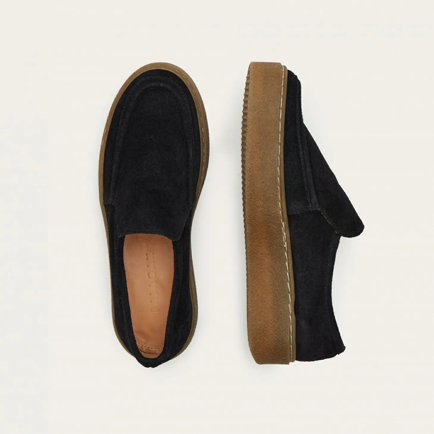 Mokasyny|Balagan Kulit Mokasyny, Czarny Welur