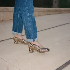 Czółenka|Balagan Leilot Czółenka, Brazowy Wzor Pytona