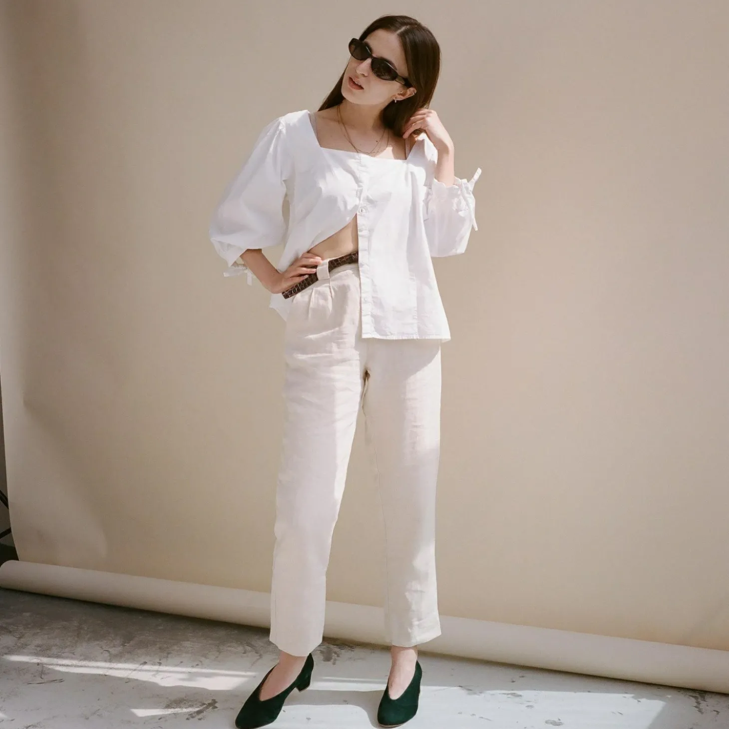 Czółenka|Balagan Leilot Czółenka, Zielony Zamsz