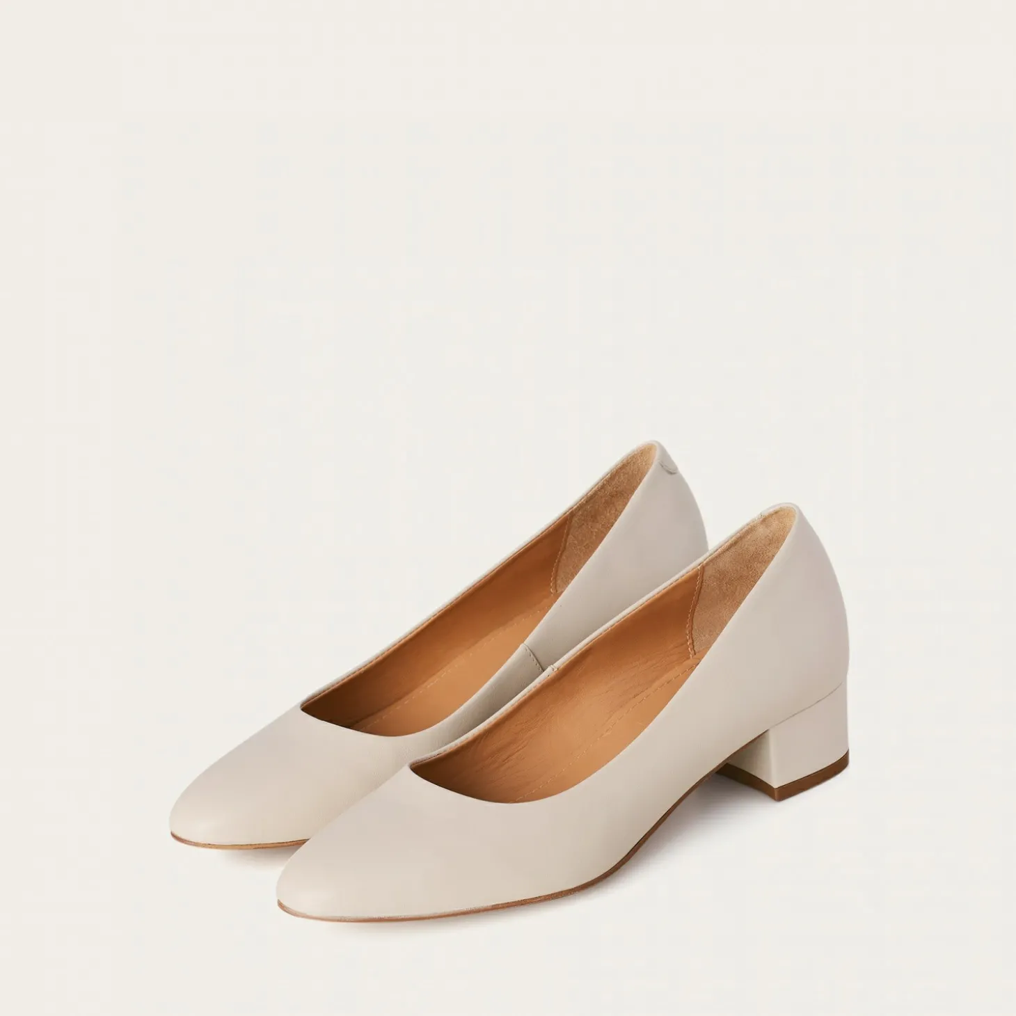 Czółenka|Balagan Migdal Czółenka Na Niskim Obcasie, Kremowy