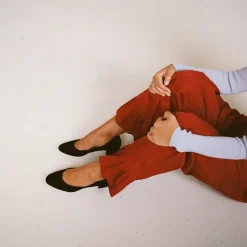 Czółenka|Balagan Migdal Czółenka Na Niskim Obcasie, Czarny Zamsz