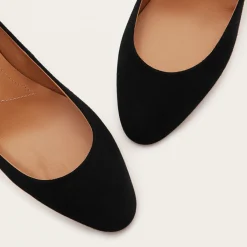 Czółenka|Balagan Migdal Czółenka Na Wysokim Obcasie, Czarny Zamsz