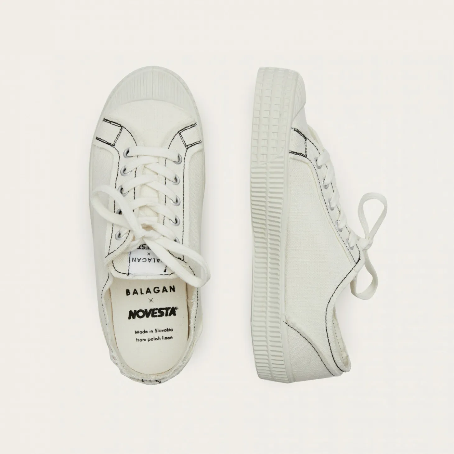 Sneakersy|Balagan Novesta Star Master Sneakersy Damskie Vegan, Perlowy Z Czarna Nicia