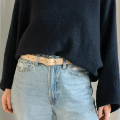 Paski|Balagan Pasek Z Owalna Klamra, Jasny Nubuk