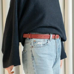 Paski|Balagan Pasek Z Owalna Klamra, Szminkowy