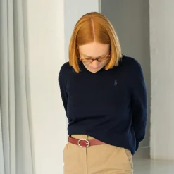 Paski|Balagan Pasek Z Owalna Klamra, Szminkowy