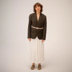 Paski|Balagan Pasek Z Powlekana Klamra, Zlamana Biel Wzor Weza