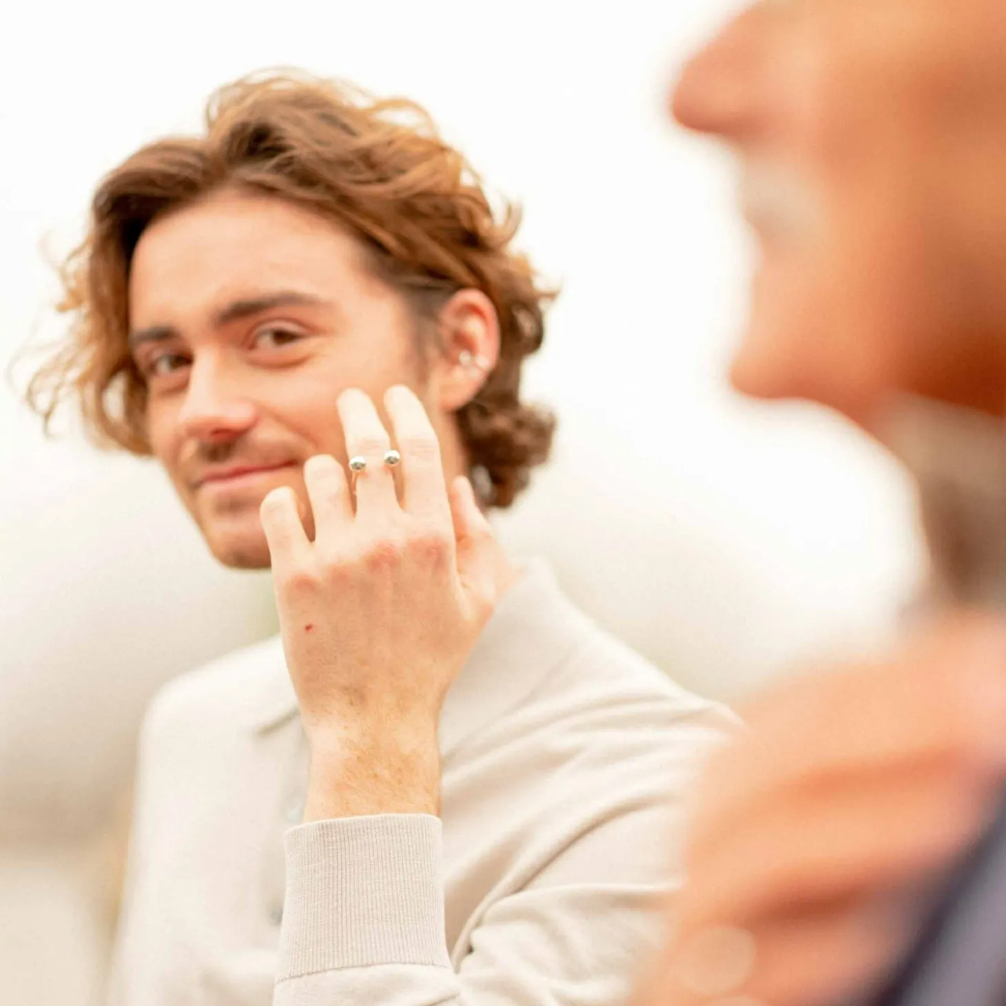 Biżuteria|Balagan Pierscionek Z Dwoma Kulkami