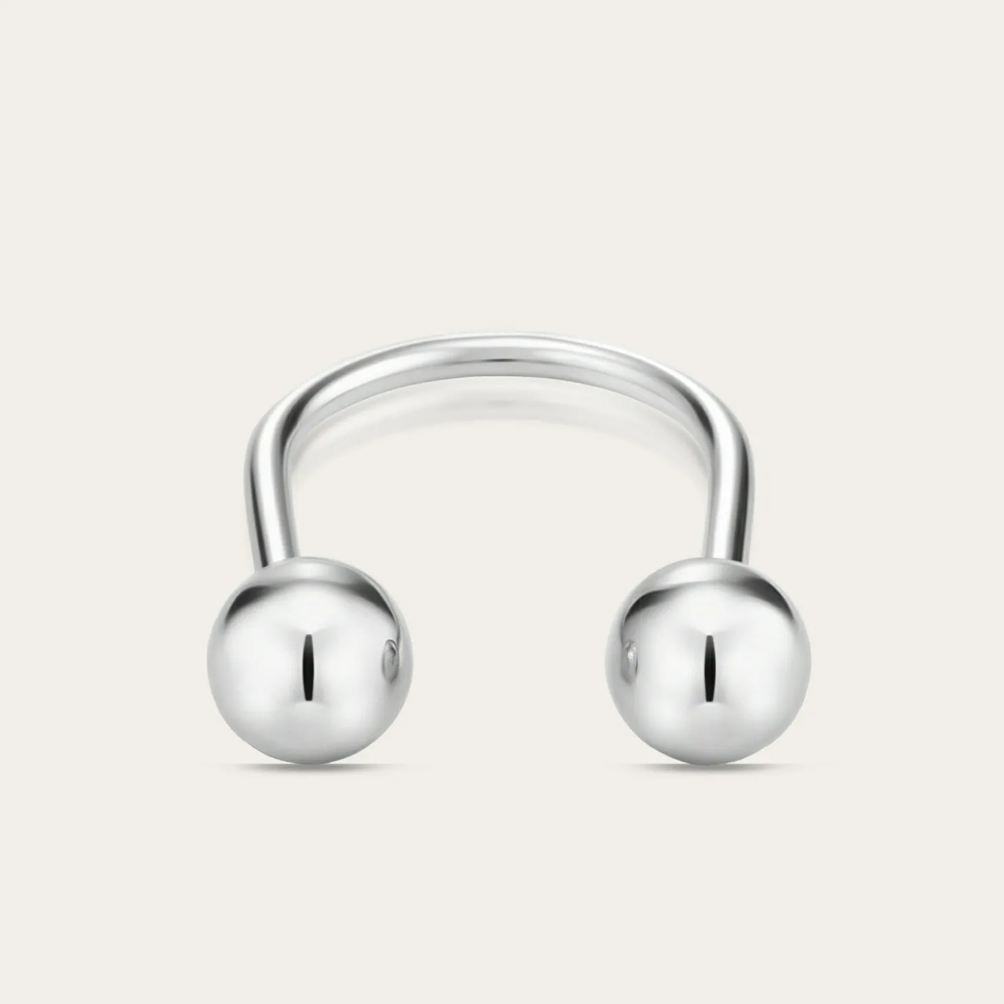 Biżuteria|Balagan Pierscionek Z Dwoma Kulkami