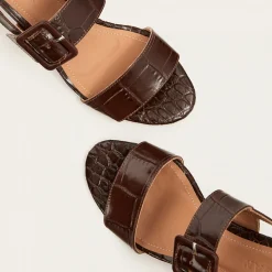 Sandaly|Balagan Rehava Sandaly, Brazowy Wzor Krokodyla