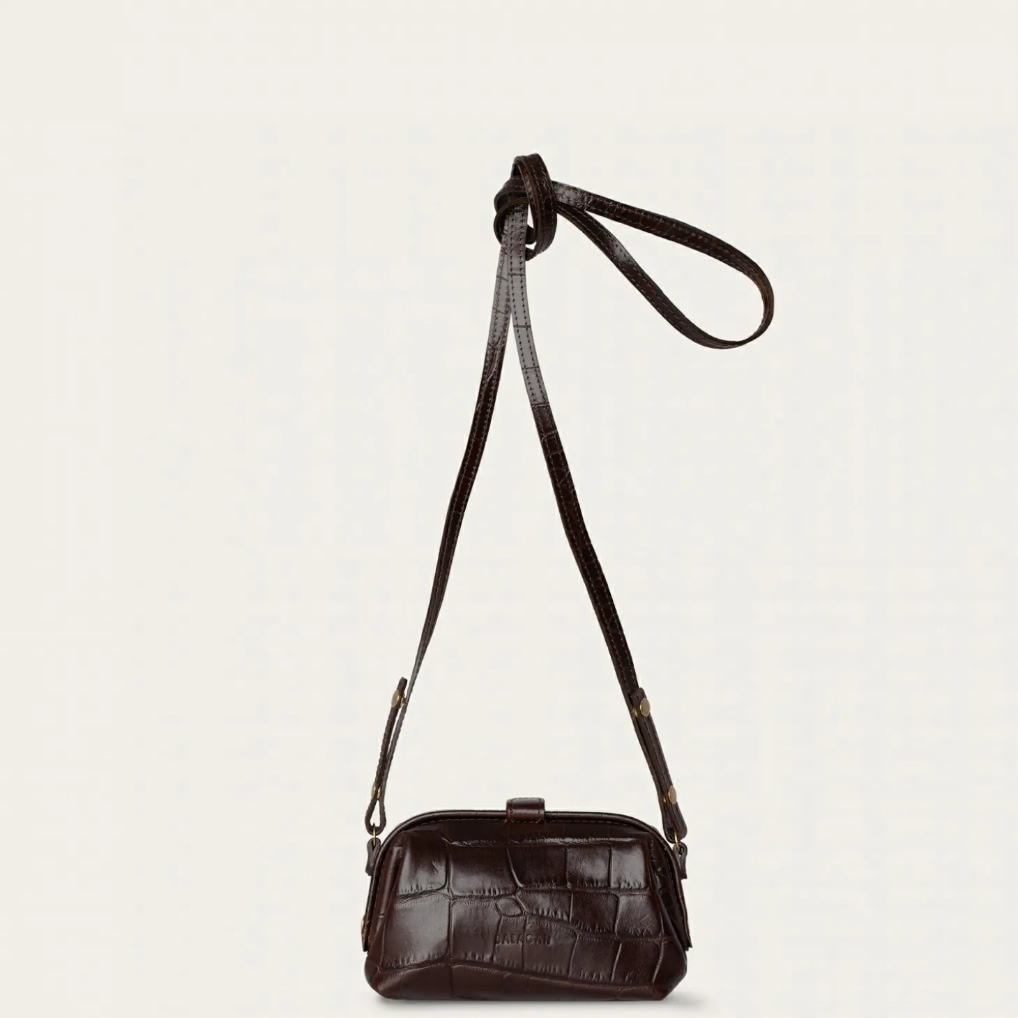 Listonoszki|Balagan Rofe Torebka S, Brazowy Wzor Krokodyla