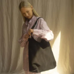 Shoppery|Balagan Sak Torebka L, Czarny Welur