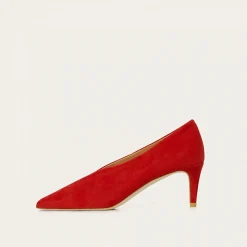 Szpilki|Balagan Schpitz Czółenka, Czerwony Zamsz