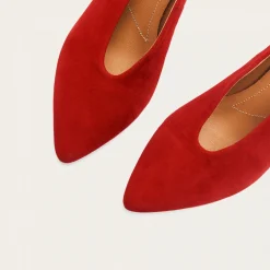 Szpilki|Balagan Schpitz Czółenka, Czerwony Zamsz