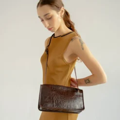 Listonoszki|Balagan Suzanne Torebka M, Brazowy Wzor Krokodyla