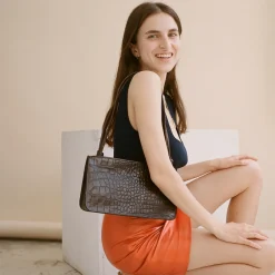 Listonoszki|Balagan Suzanne Torebka M, Brazowy Wzor Krokodyla