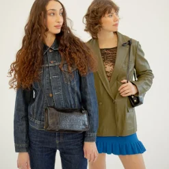 Listonoszki|Balagan Suzanne Torebka S, Czarny Wzor Krokodyla