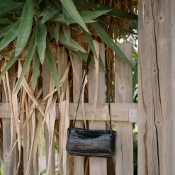 Listonoszki|Balagan Suzanne Torebka S, Czarny Wzor Krokodyla