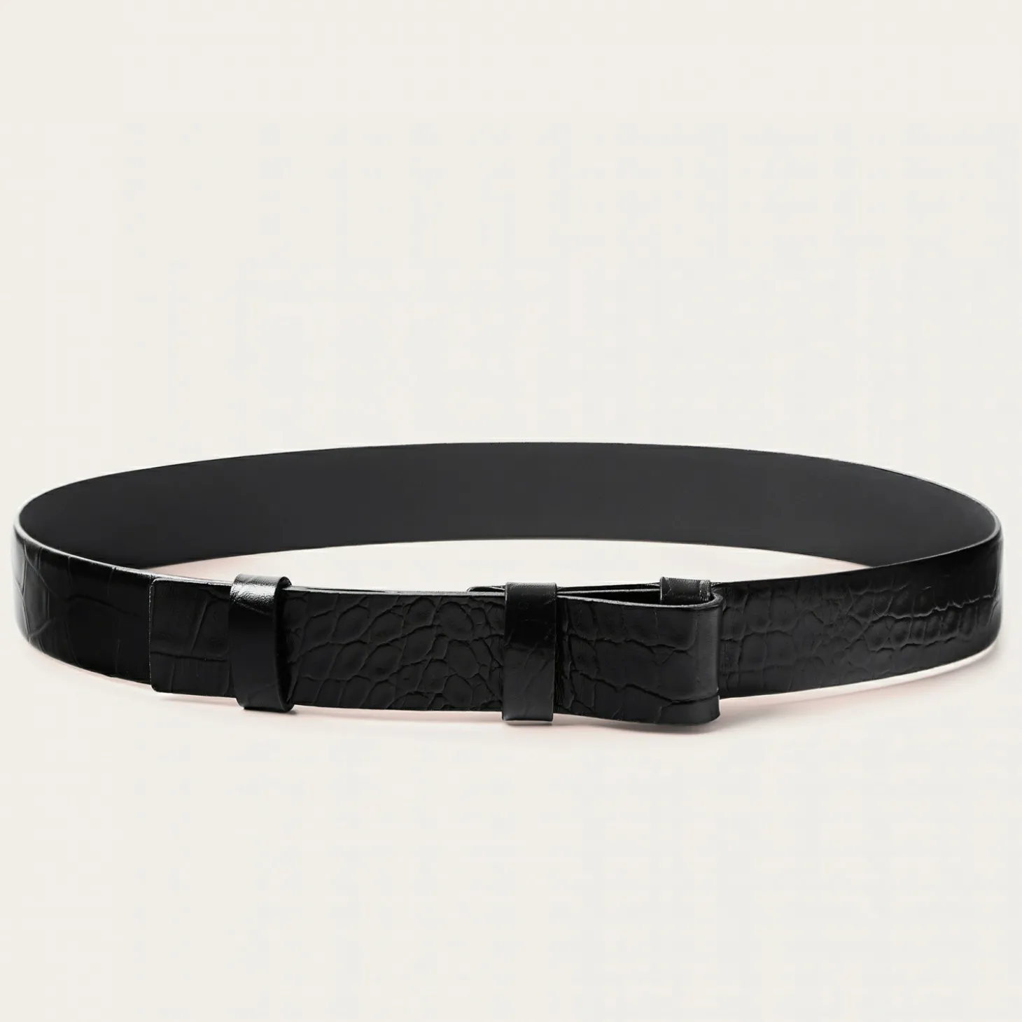 Paski|Balagan Szeroki Pas Do Talii, Czarny Wzor Krokodyla