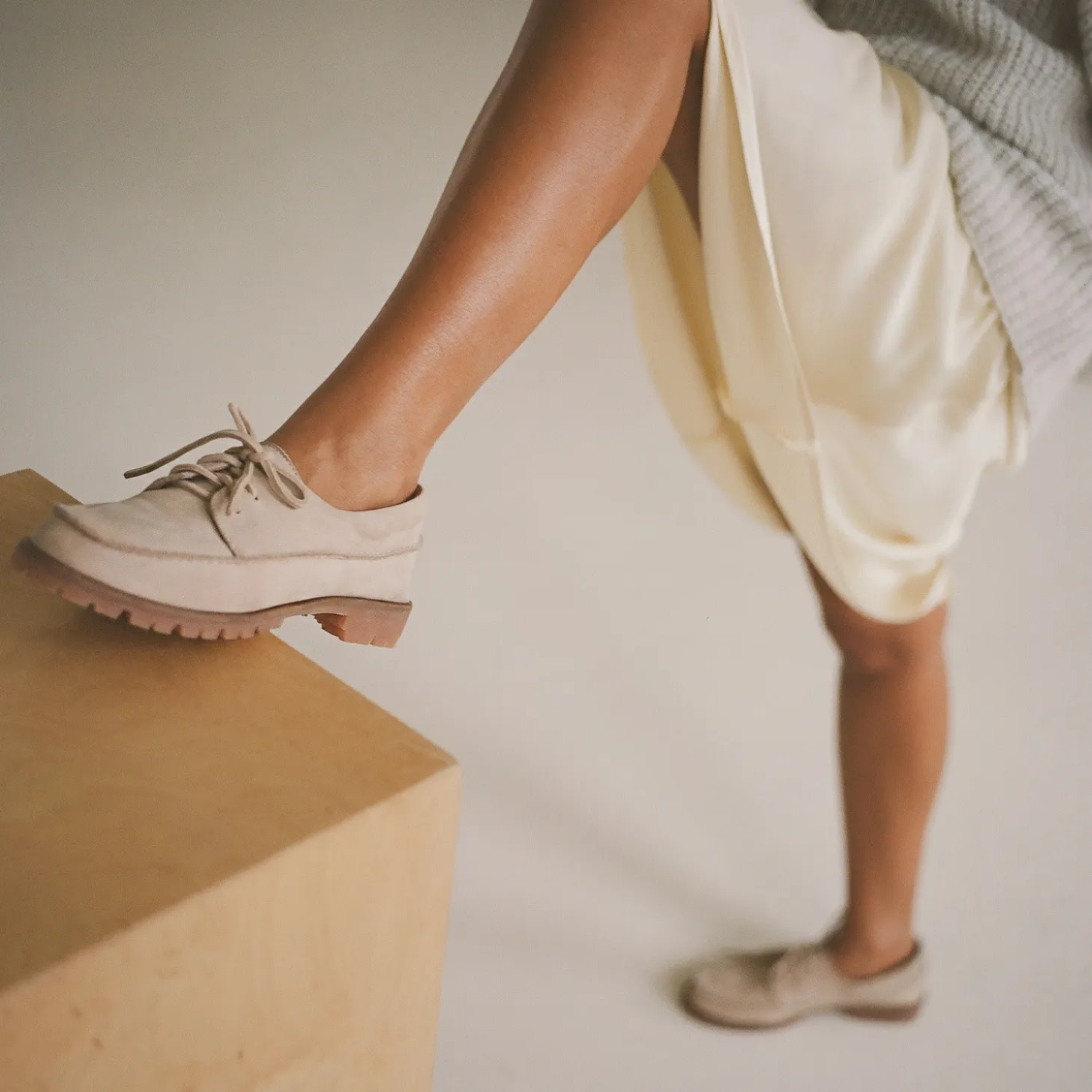 Mokasyny|Balagan Tefer Półbuty, Jasny Nubuk