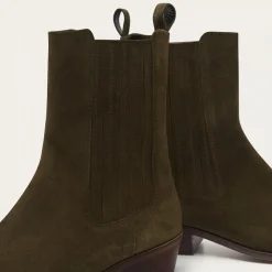 Sztyblety|Balagan Ukaf Botki, Oliwkowy Zielony Welur