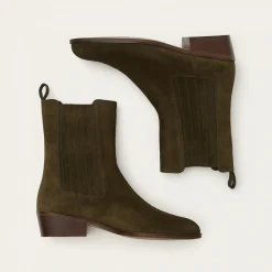 Sztyblety|Balagan Ukaf Botki, Oliwkowy Zielony Welur